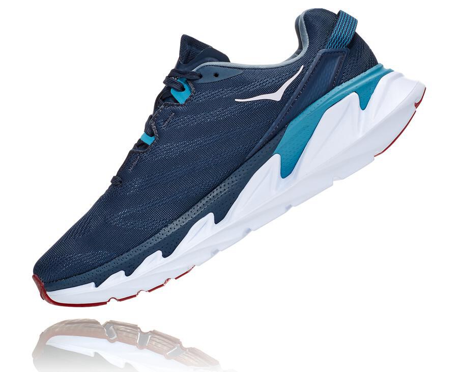 Hoka Australia One One Elevon 2 - Mens Running Shoes Navy/White - YKOHU-0721